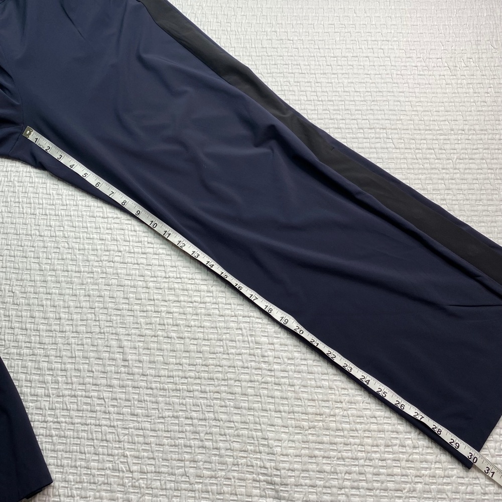 Athleta Gramercy Track Pants Navy Blue Sz 12 - Picture 14 of 16